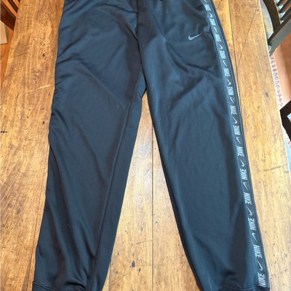Nike Black Joggers with Logo Stripes - Picture 3 of 5